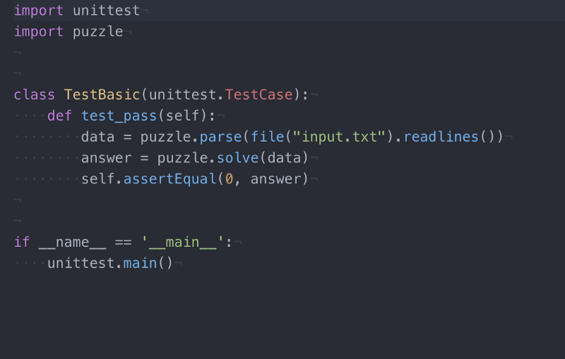 The same code in Atom. See the colours showing strings, special words etc