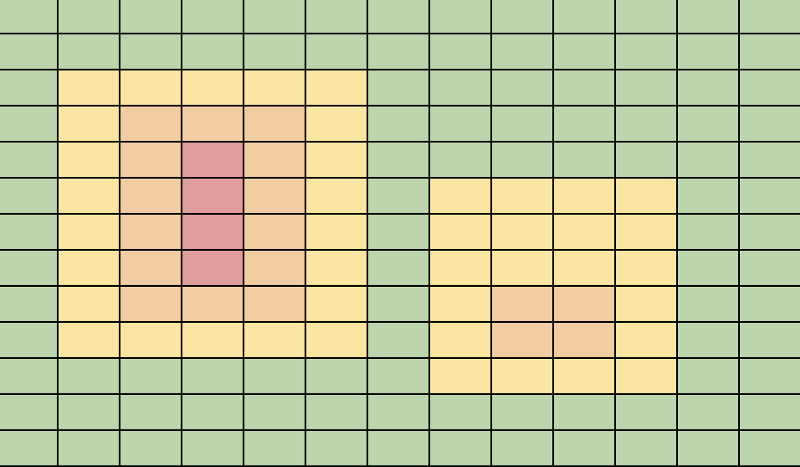 A map with some hills